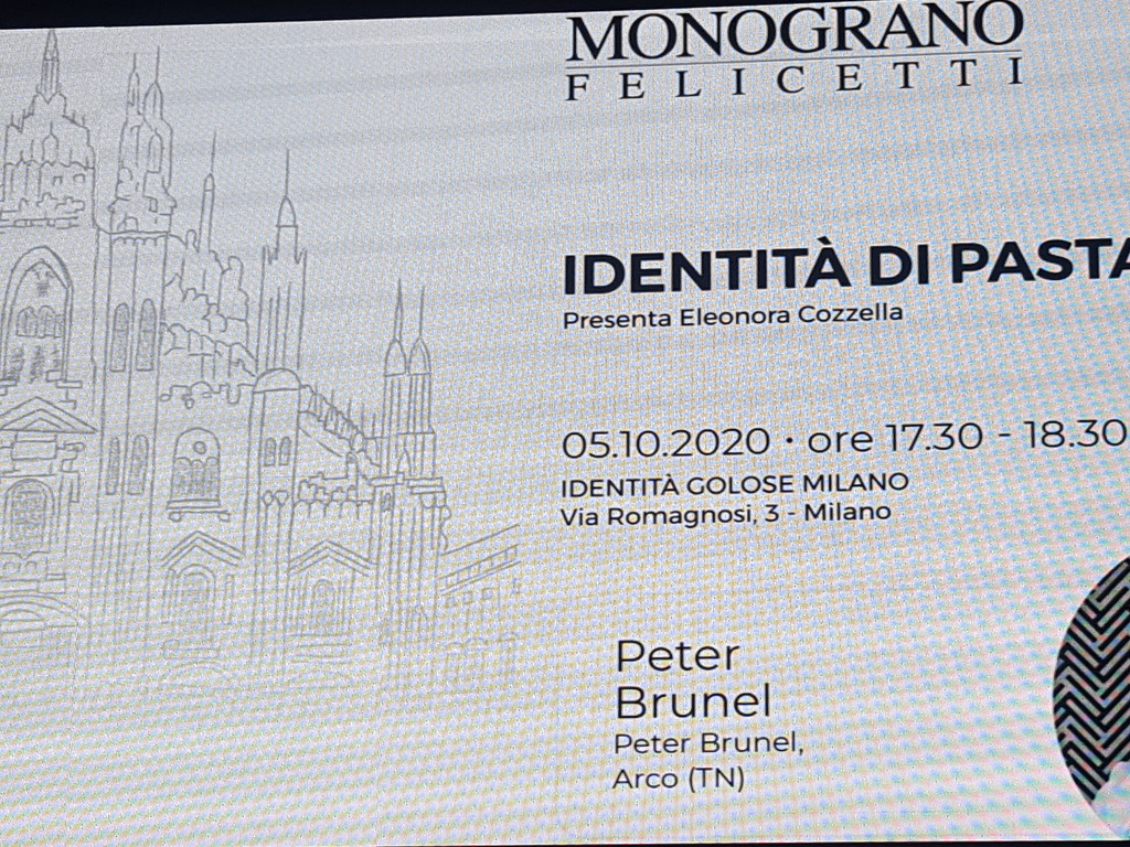 Peter Brunel a Identità di Pasta