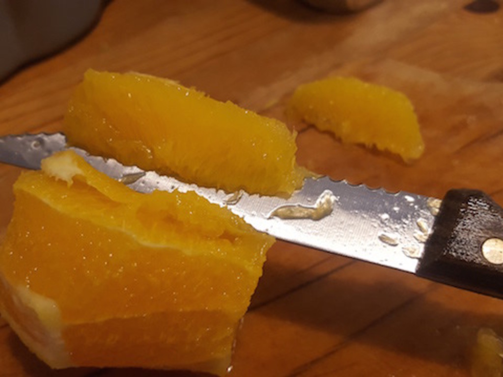 Agrumi: spicchi a vivo 
