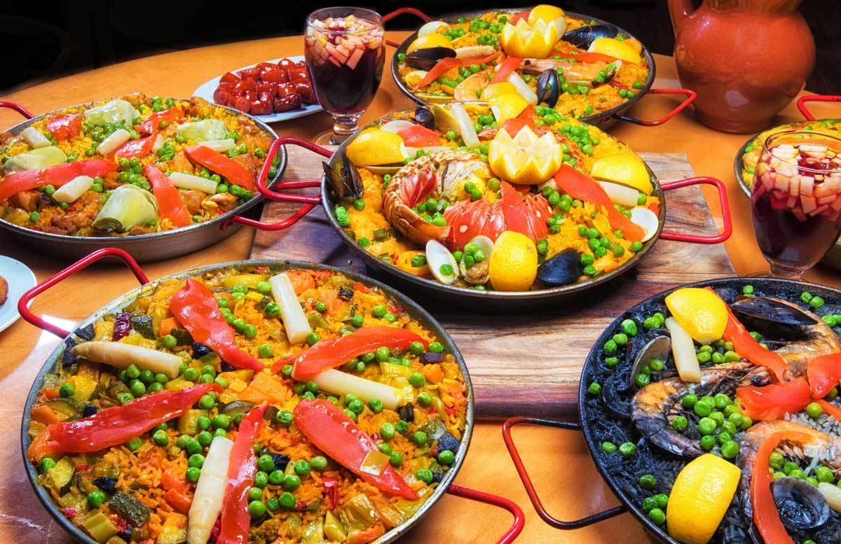Ricette per una cena in piedi "Spagnola"									