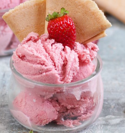 Gelati e Granite a base di fragole