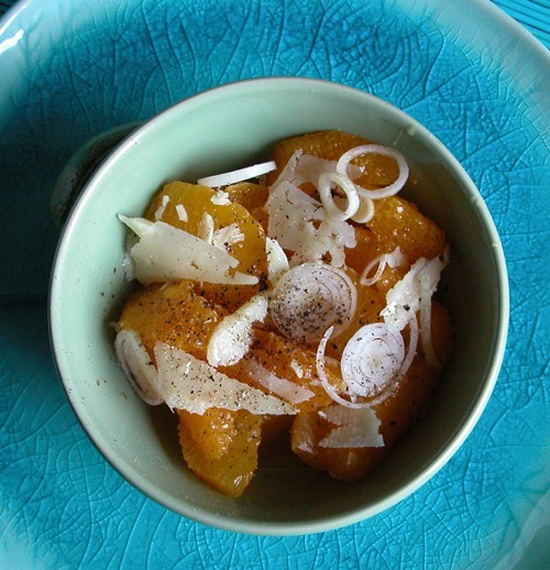 Antipasti a base di arance e agrumi