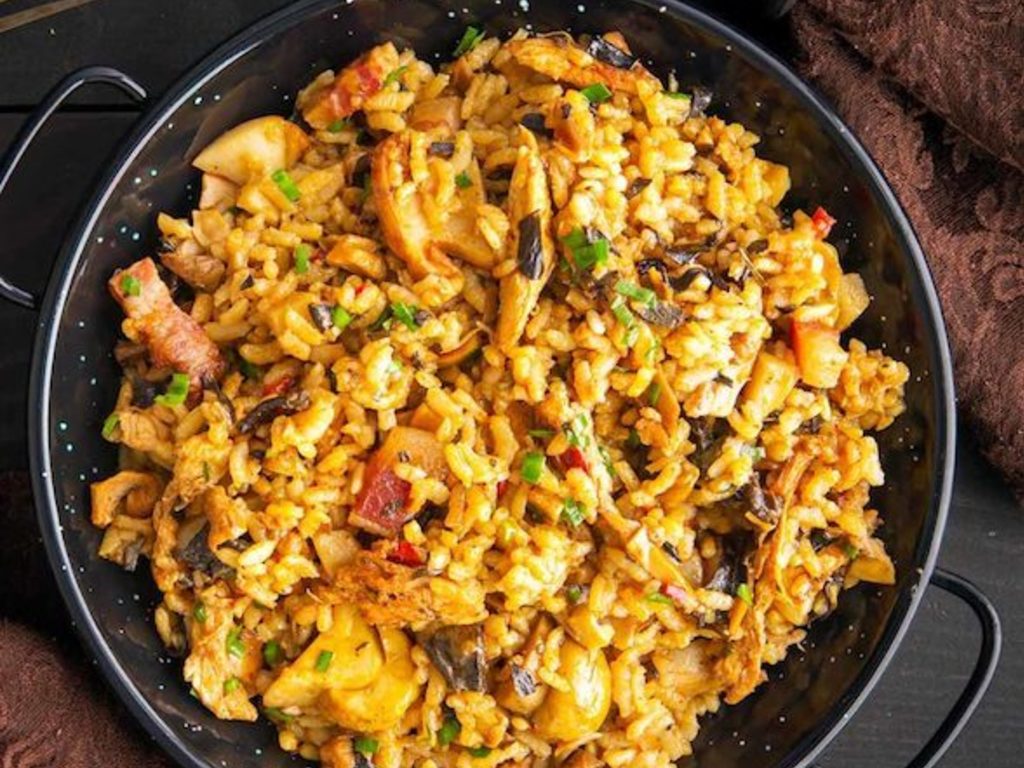 Paella di funghi  - Paella de setas