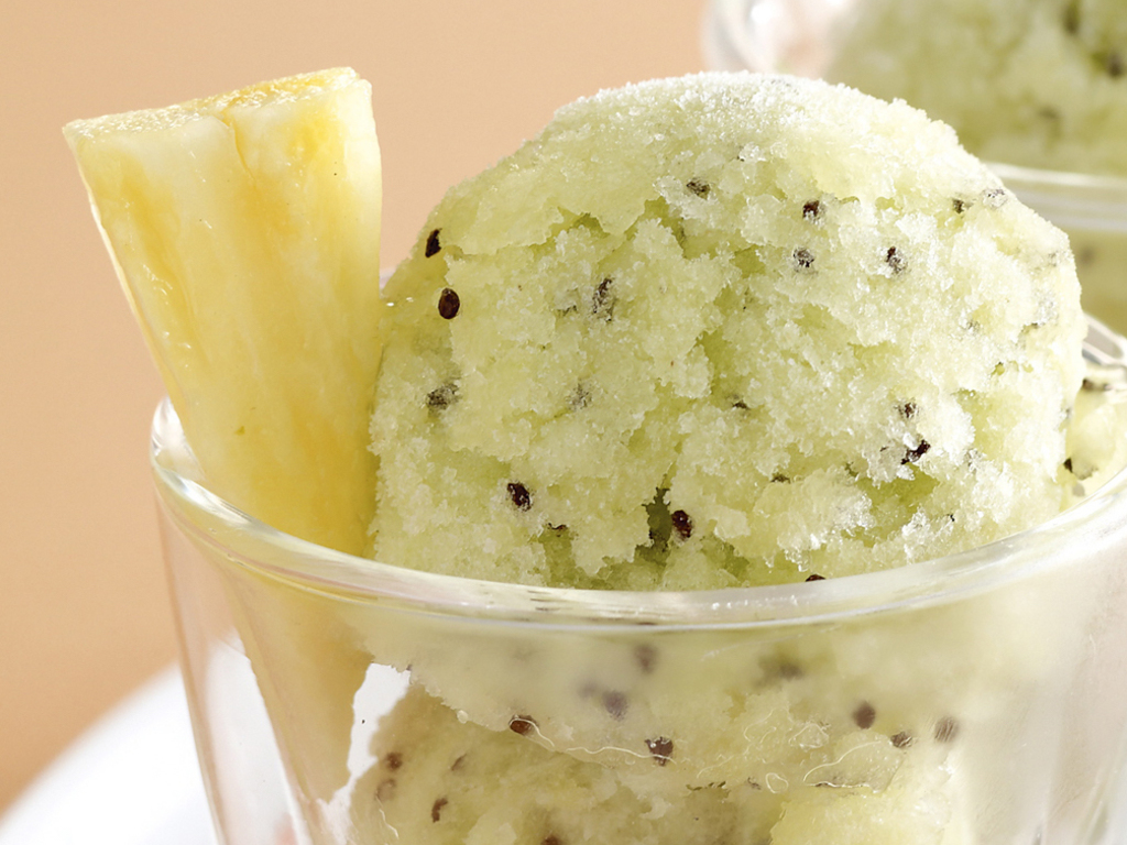 Granita di kiwi e ananas