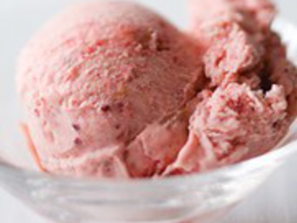 Sorbetto di fragola e rabarbaro