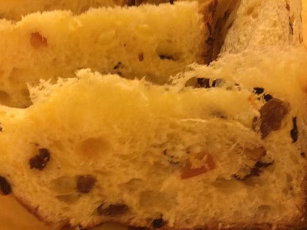 Charlotte di panettone con crema calda