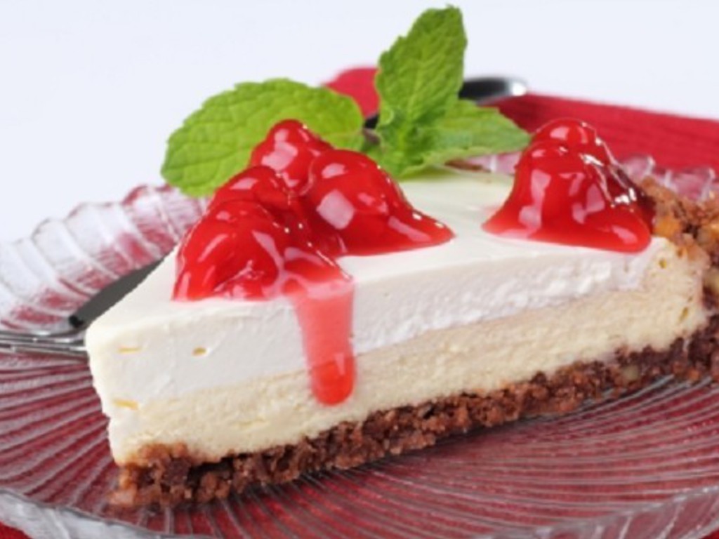 Cheesecake di ciliegie sciroppate