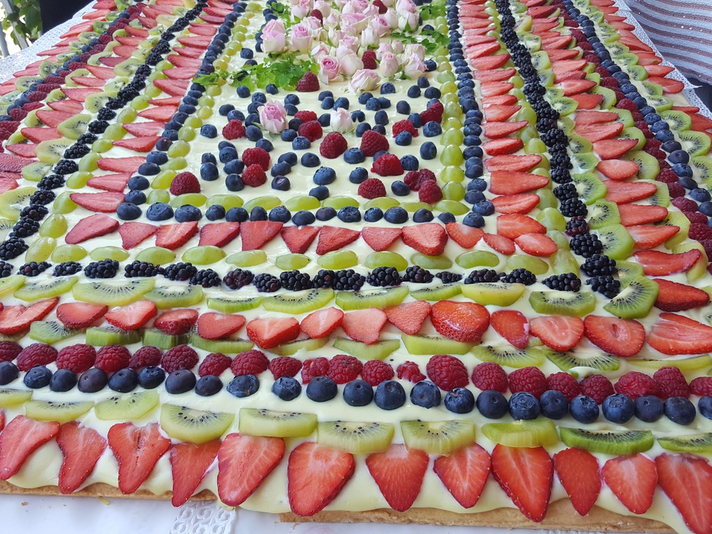 Crostata alla frutta per matrimonio
