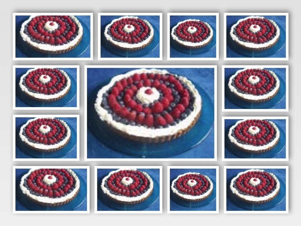 Crostata di lamponi e mirtilli