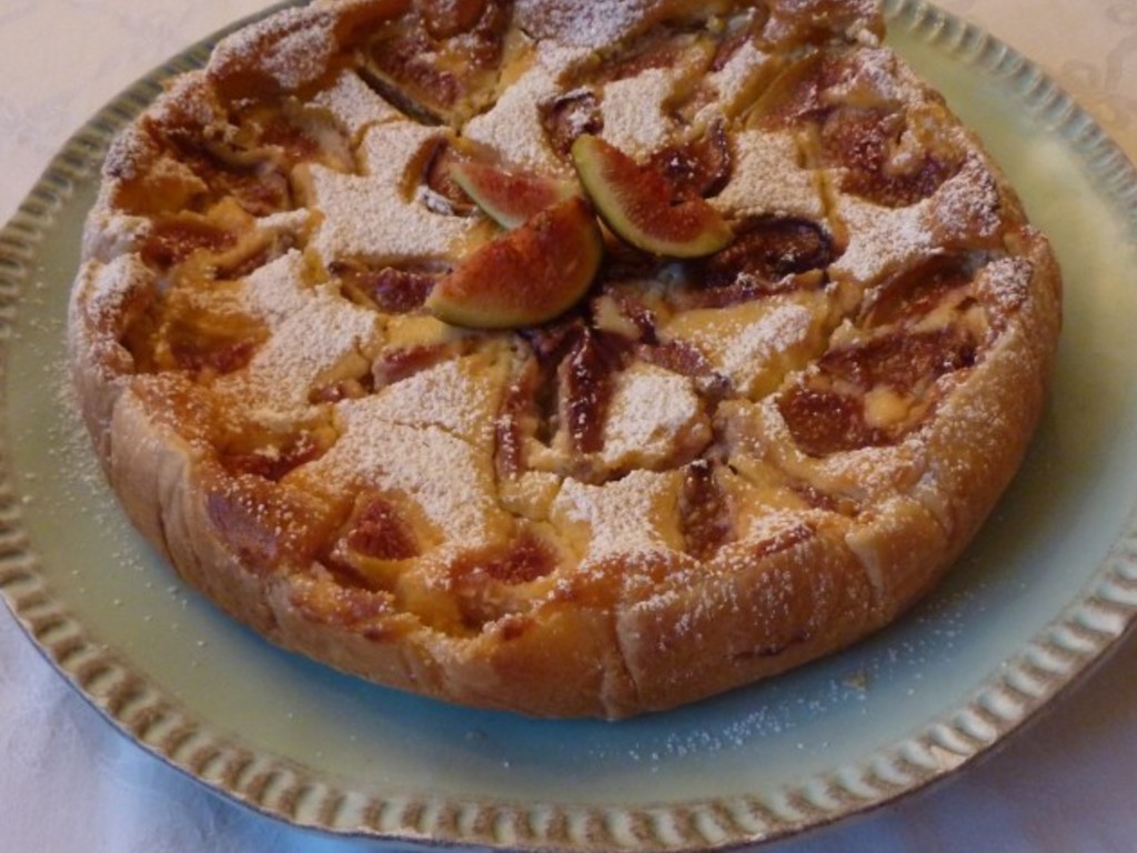 Crostata di ricotta e fichi