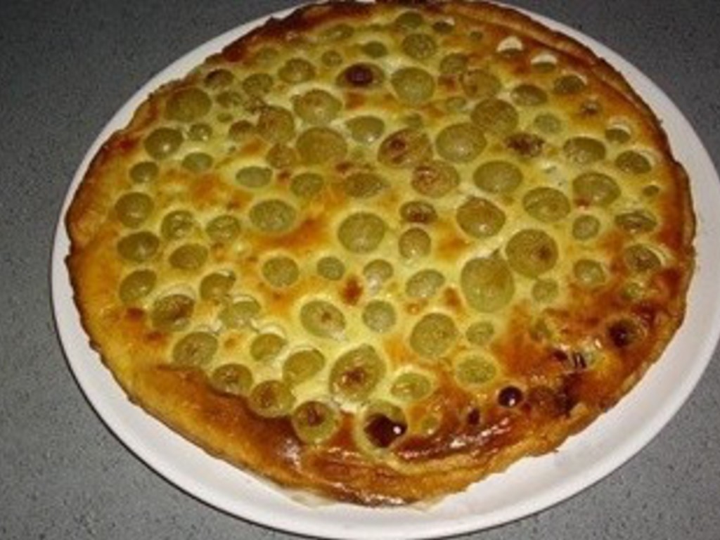 Crostata di uva bianca