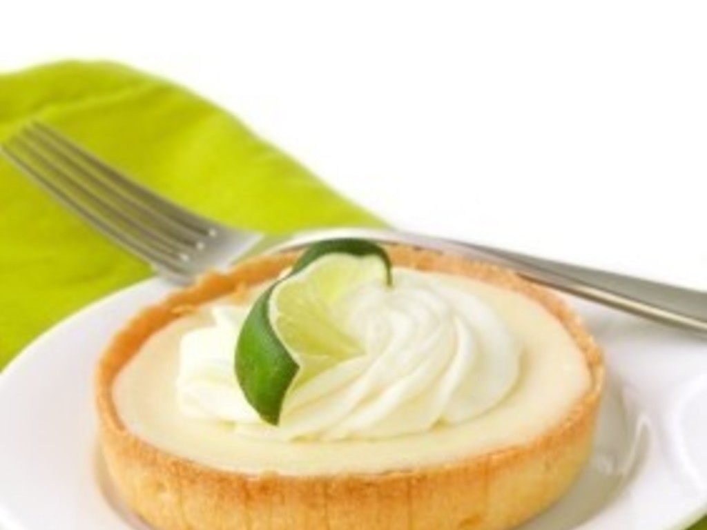 Key Lime pie aromatizzata allo sciroppo di sambuco