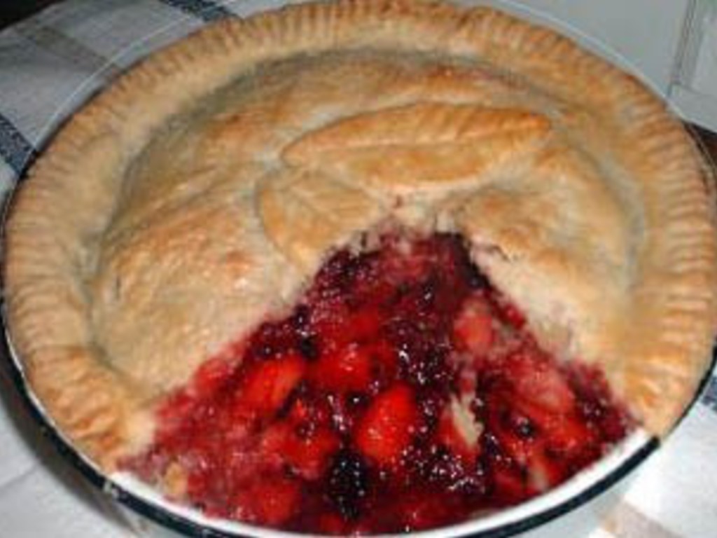 Pie di mele e more