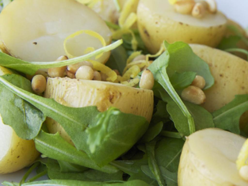 Insalata di patate novelle e rucola