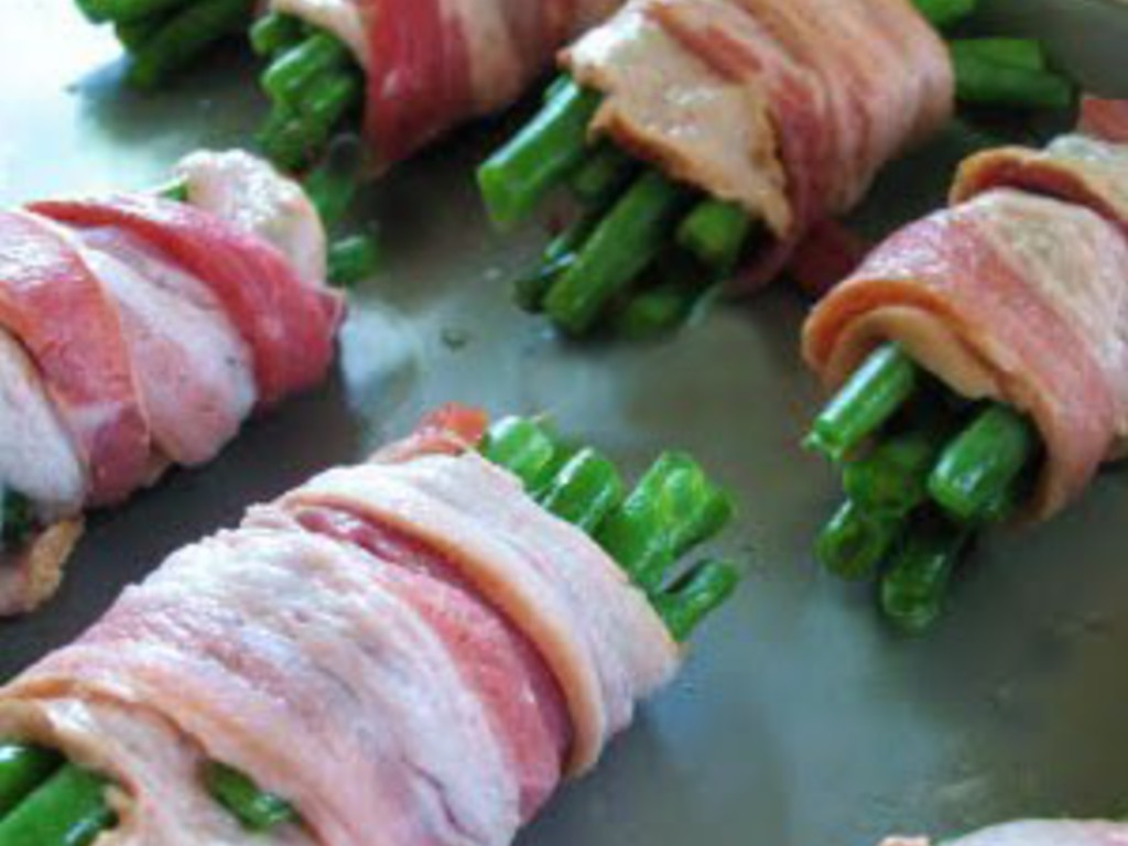 Mazzettini di fagiolini e pancetta