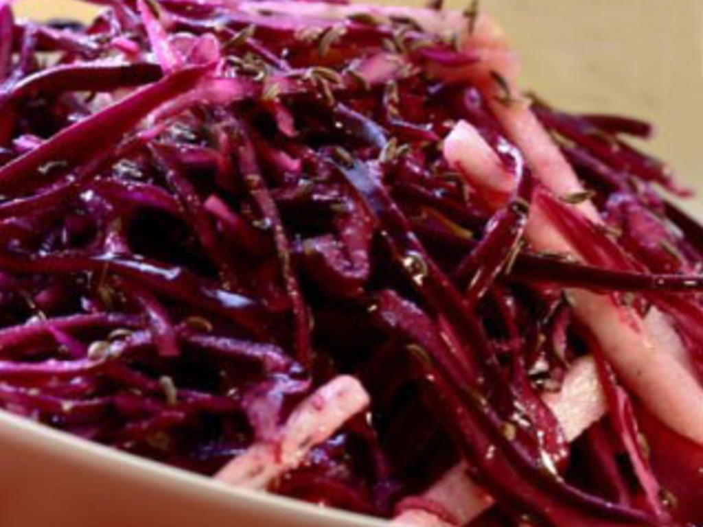 Insalata di cavolo rosso e  mele