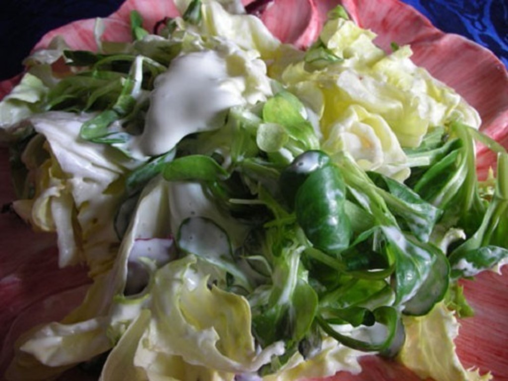 Insalatina verde allo yoghurt