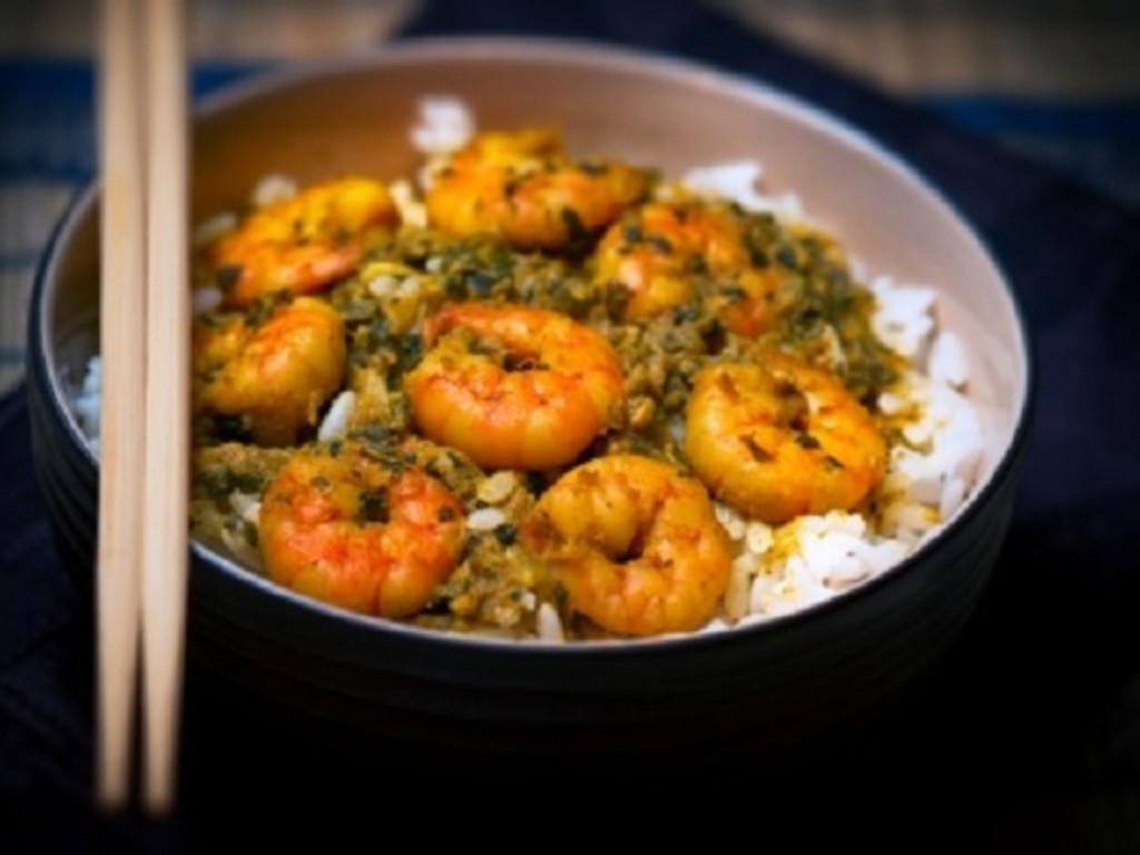Gamberi al curry