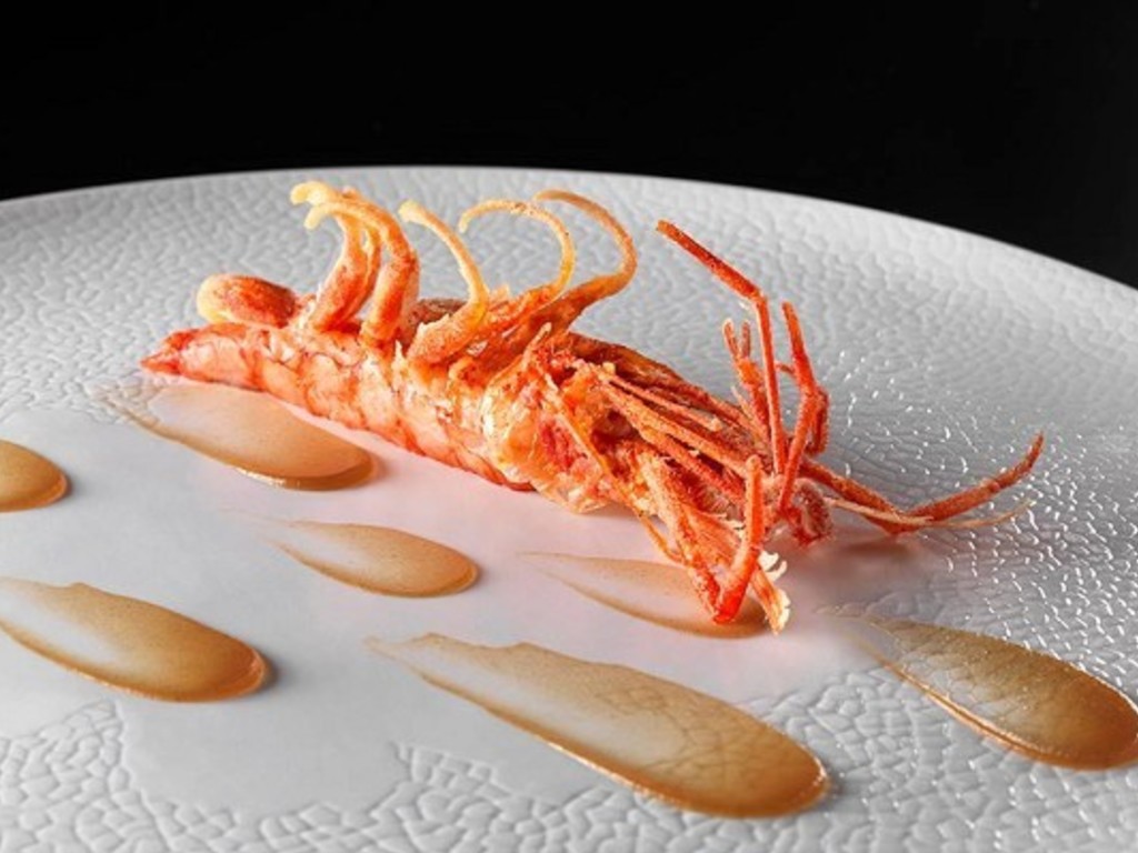Gambero mezzo fritto con salsa al tamarindo
