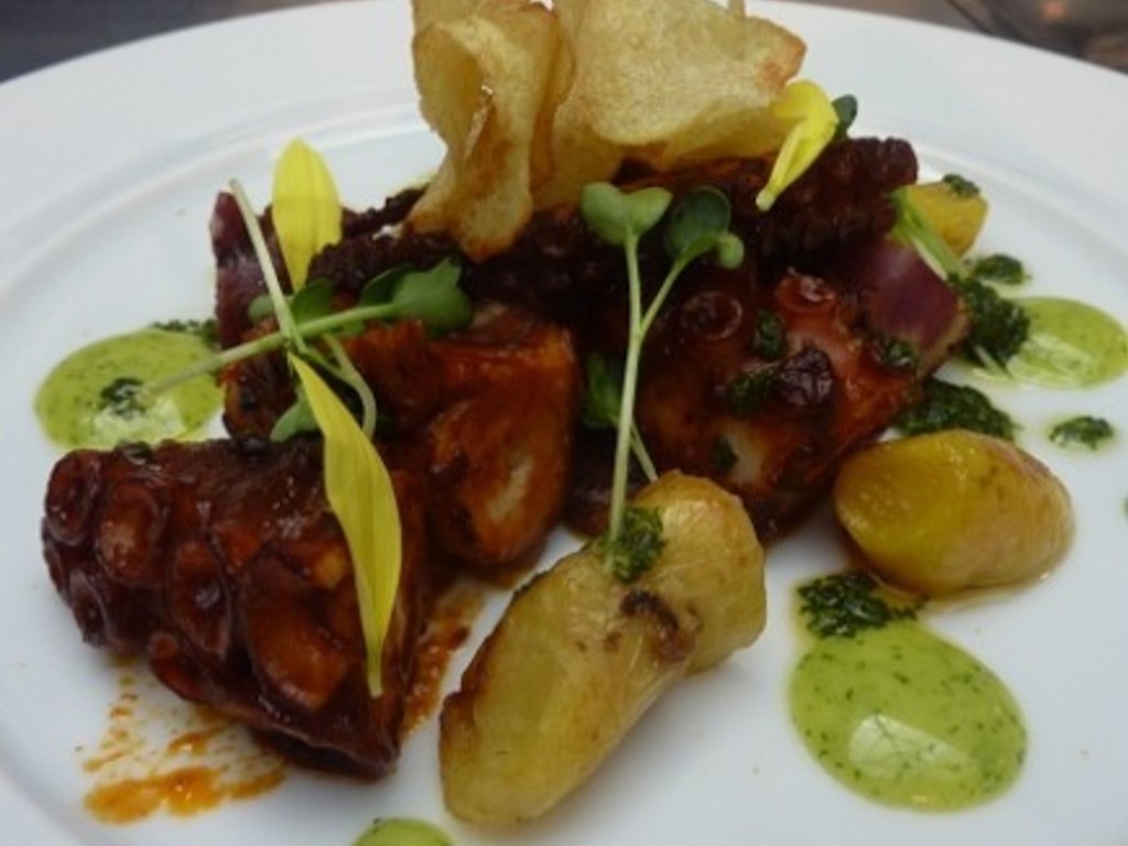 Polpo in salsa anticucho - Pulpo anticuchero