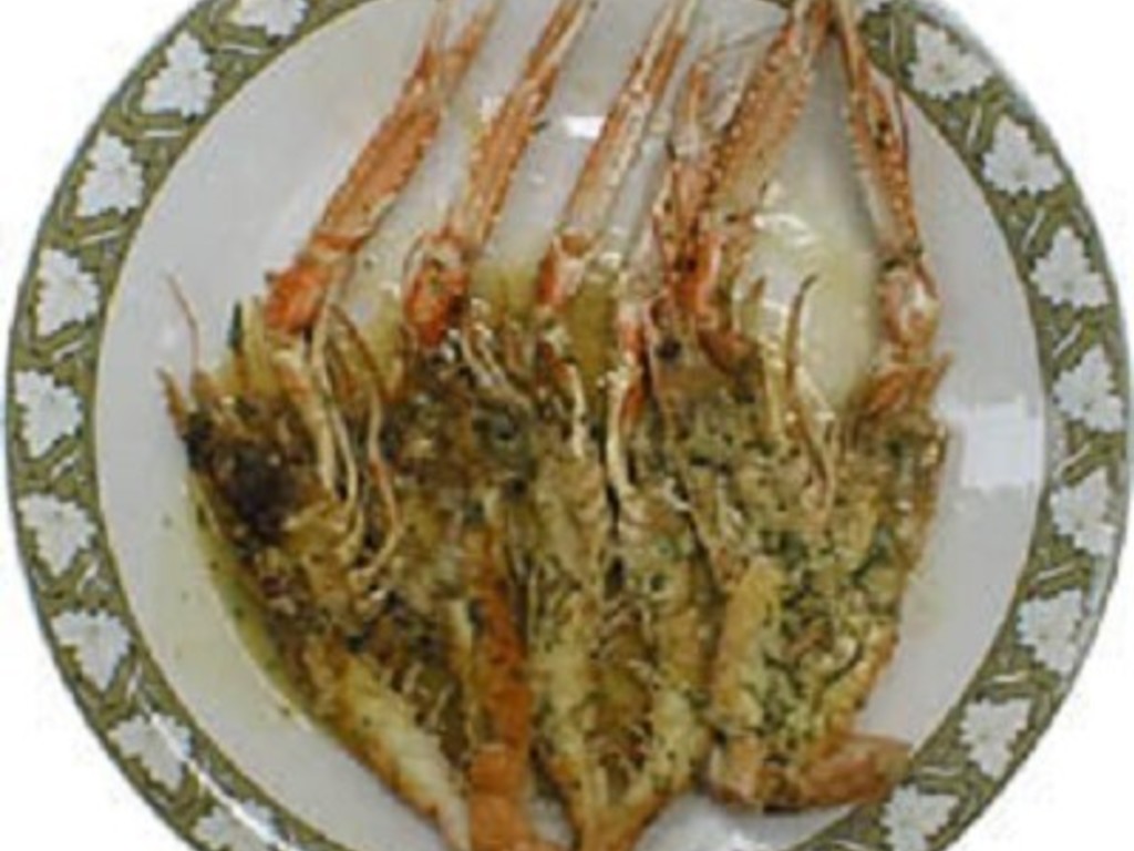 Scamponi saltati al vino bianco