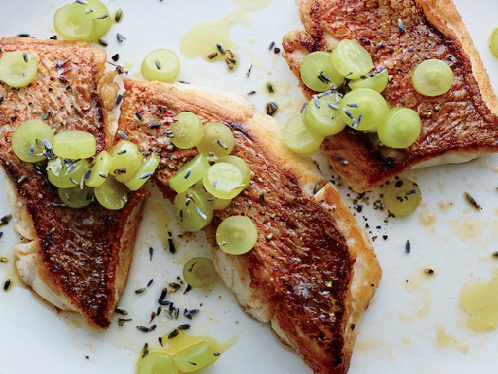 Filetti di salmone all'uva