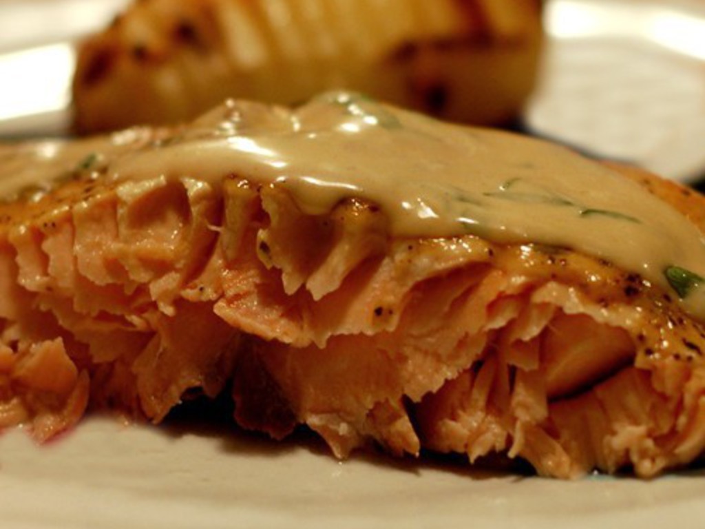 Salmone gratinato