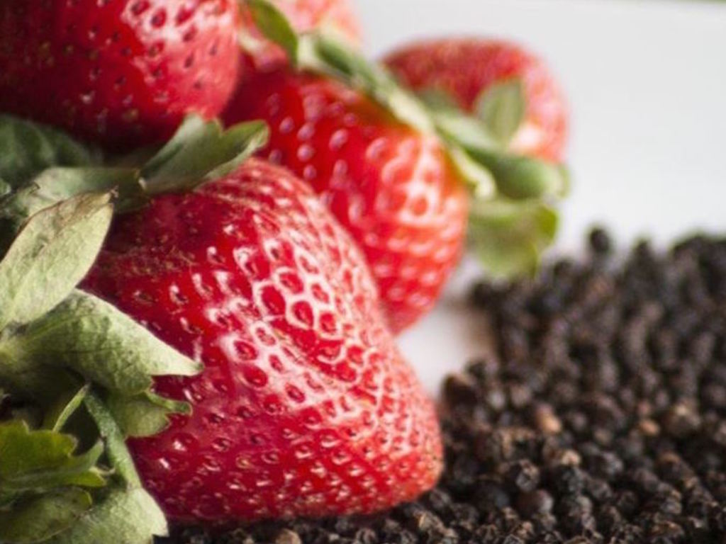 Marmellata di fragole al pepe nero