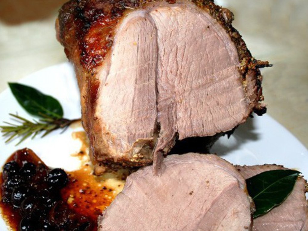 Cosciotto di cinghiale arrosto
