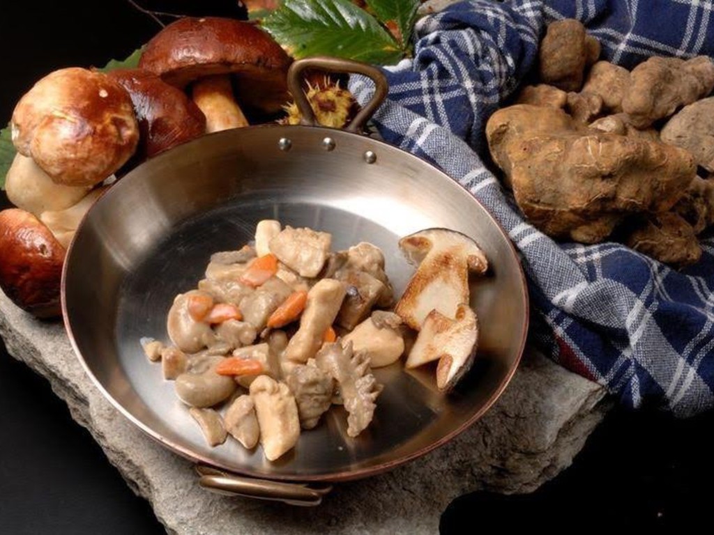 Finanziera astigiana con funghi porcini