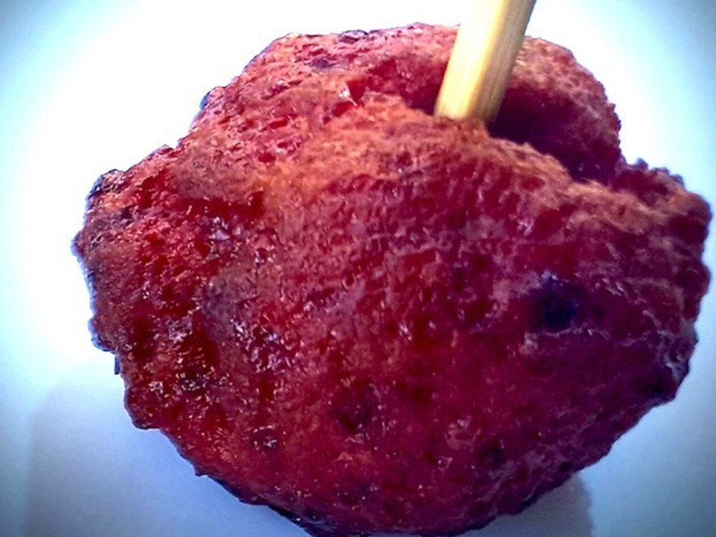 Polpette di manzo, ricotta e barbabietola BBQ