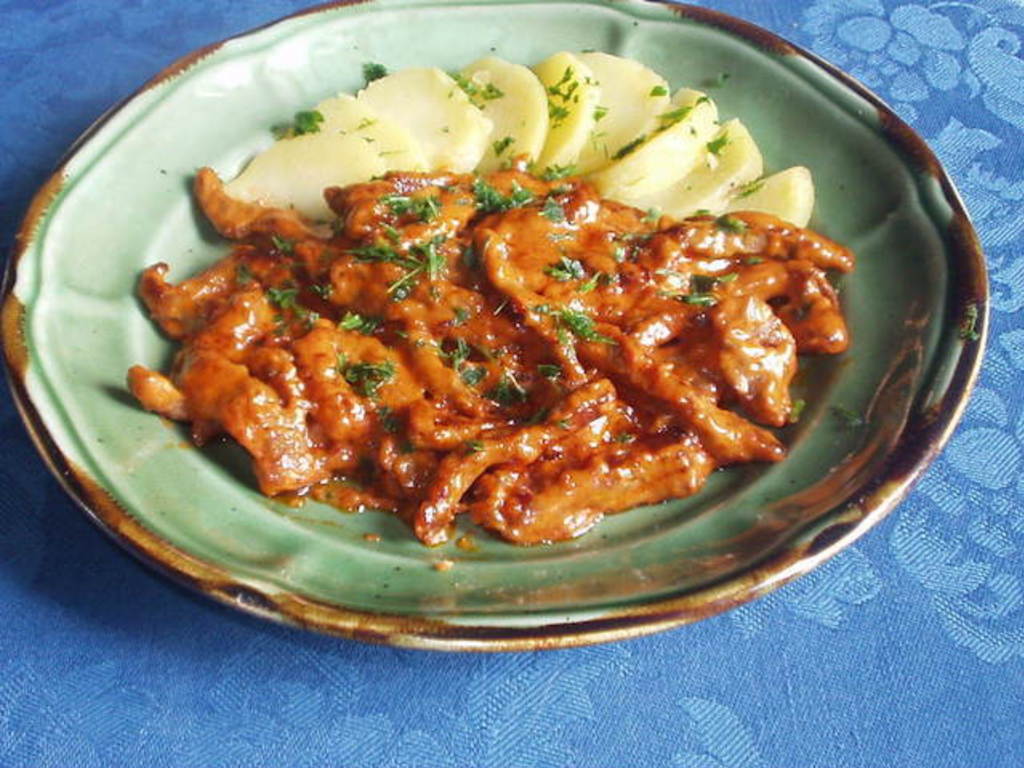 Straccetti di manzo al curry