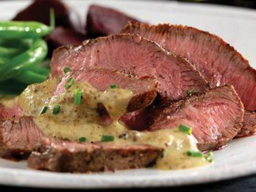 Tagliata con salsa alla Senape