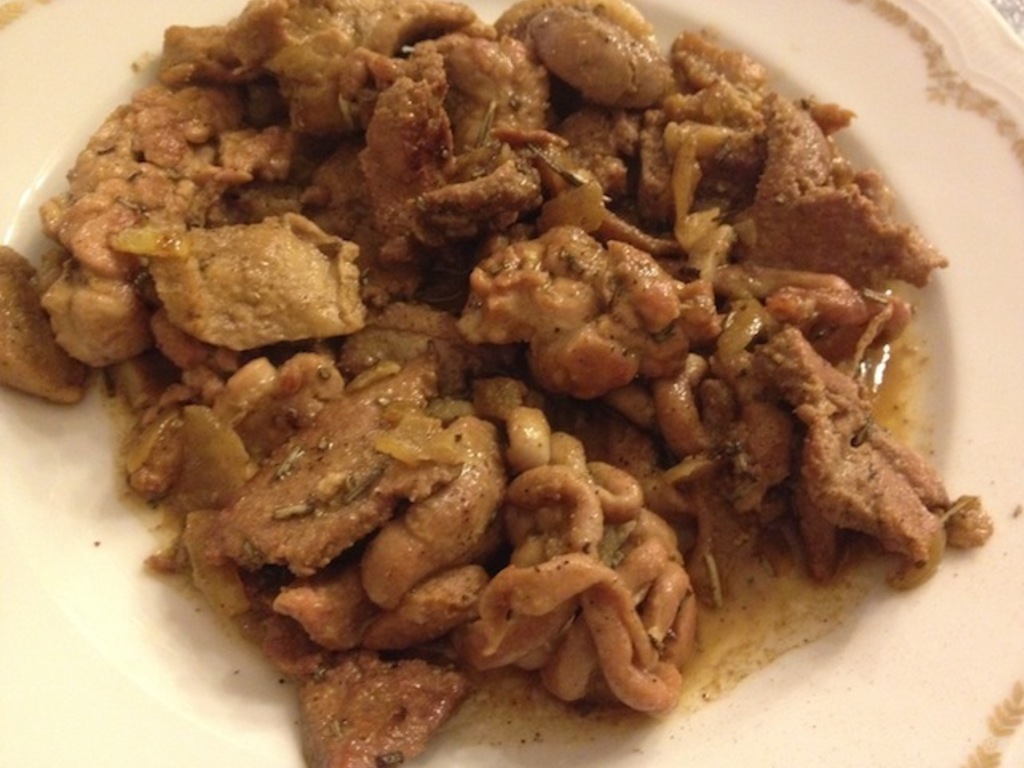 Coratella con carciofi