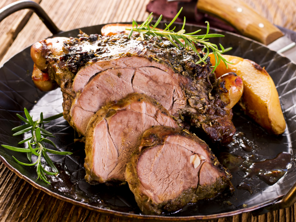 Cosciotto di agnello alla senape
