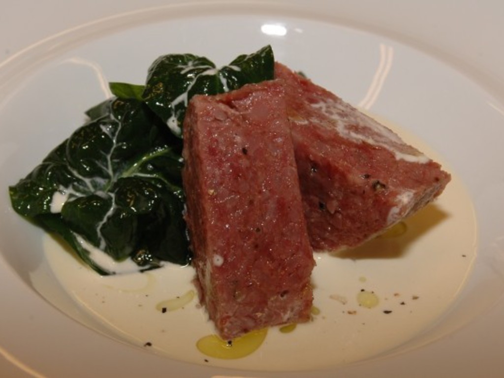 Musetto con spinaci e crema al taleggio
