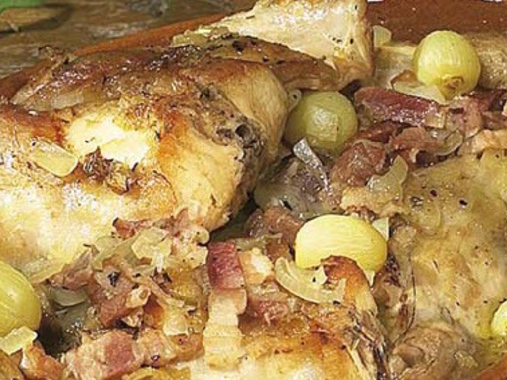 Coniglio all'uva