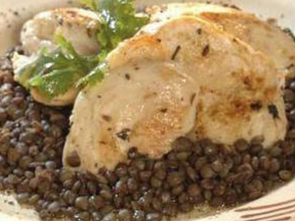 Petti di pollo con lenticchie "Esaù"
