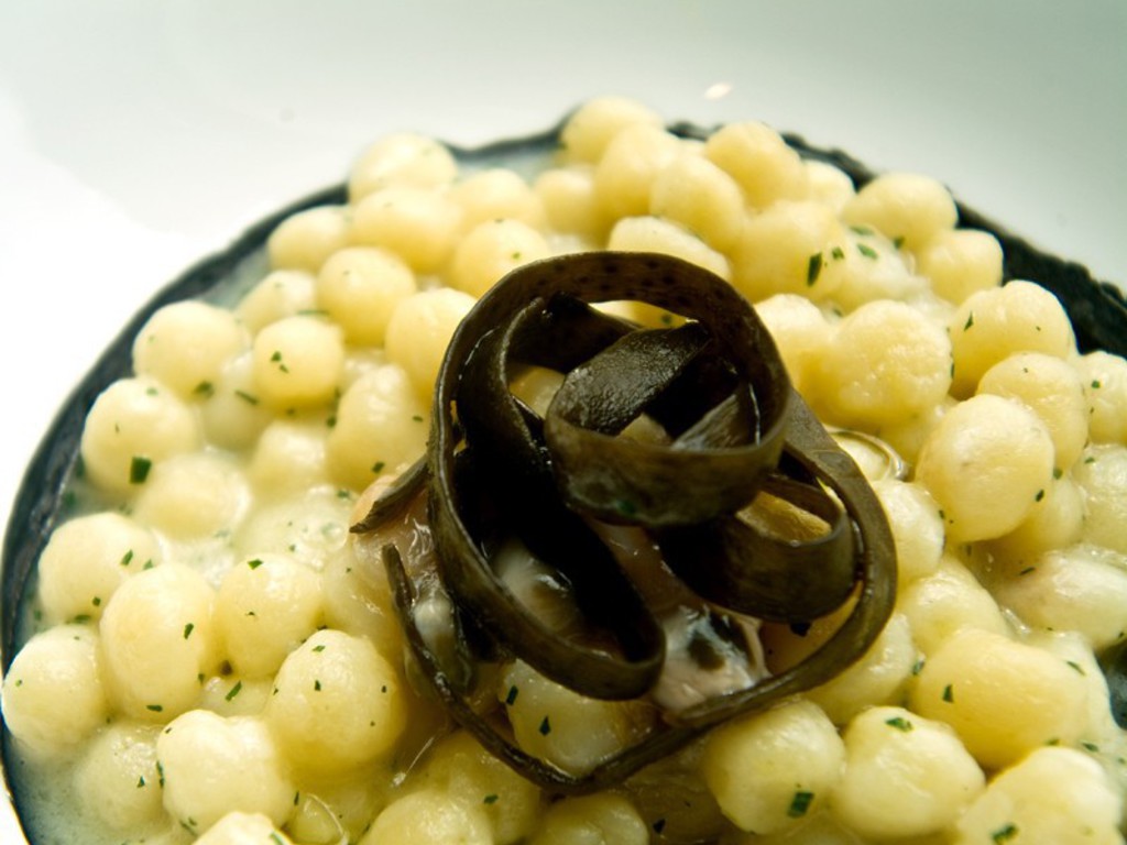 Gnocchetti di baccalà e tartufi di mare