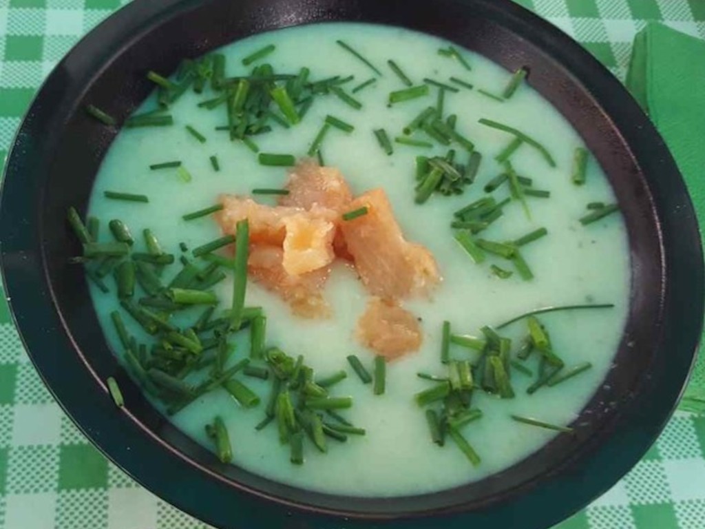 Crema di cavolfiore e salmone affumicato