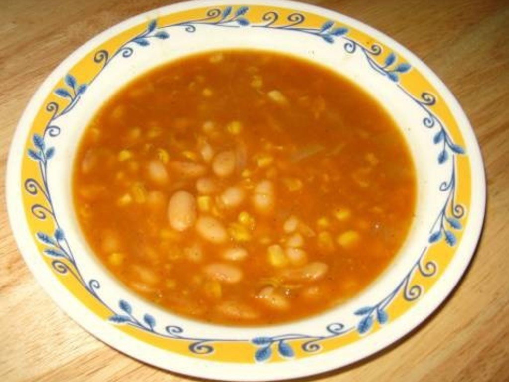 Minestra di fagioli con la zucca
