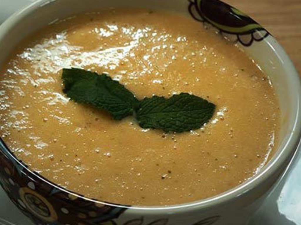 Vellutata fredda di melone e menta