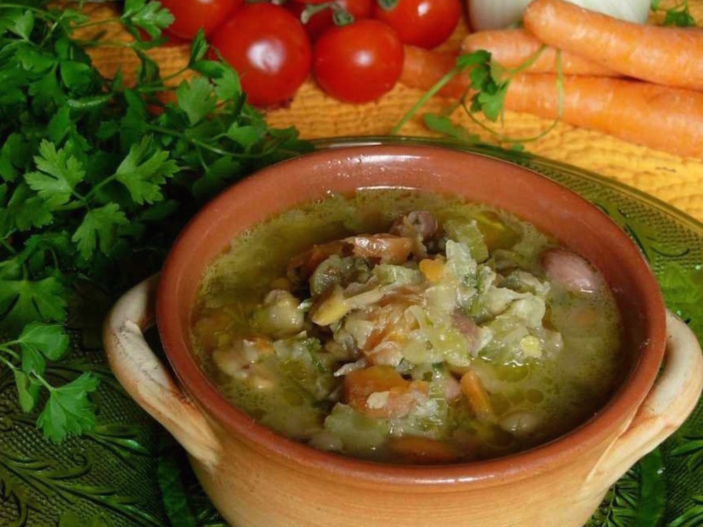 Minestrone freddo con riso