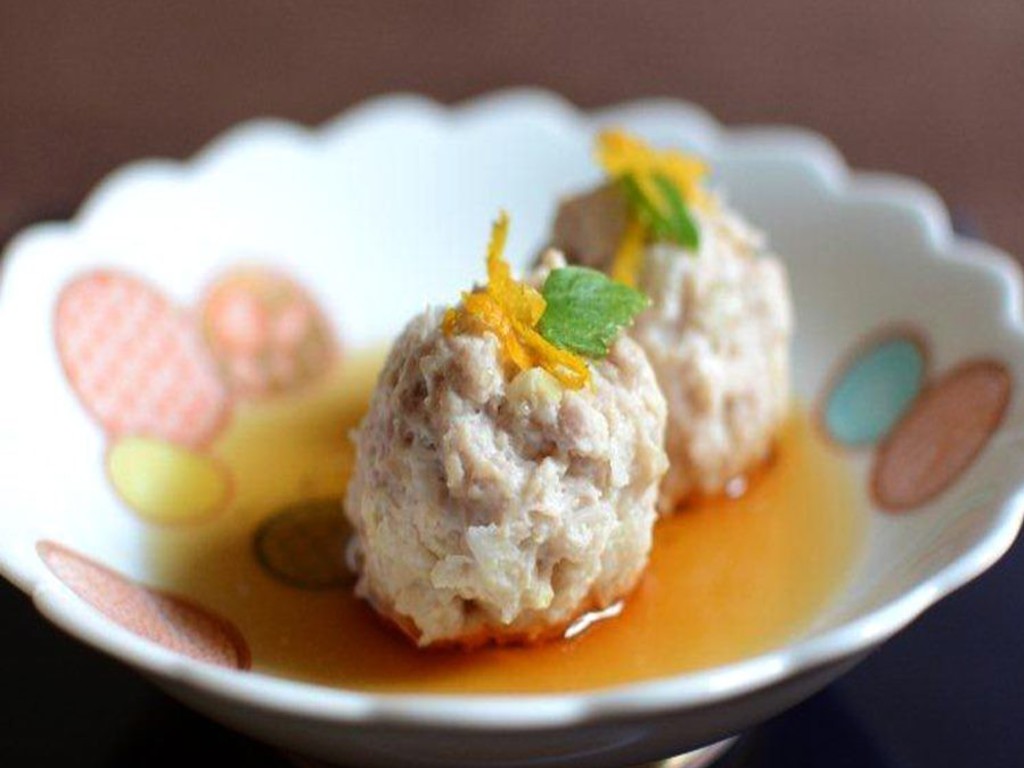 Polpette di pollo in brodo dashi - Tsukune Dango