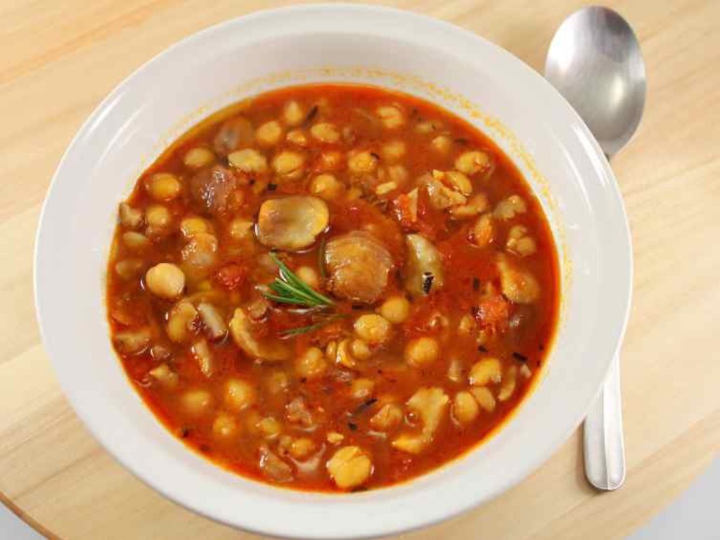 Zuppa di ceci e castagne
