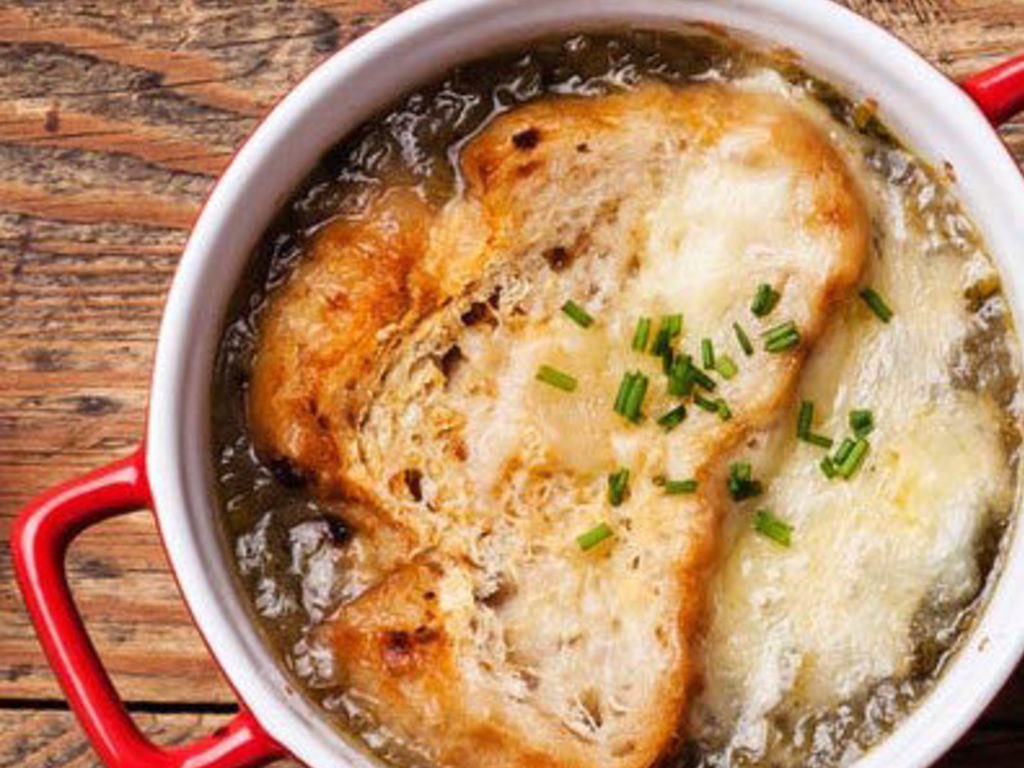 Zuppa gratinata al radicchio