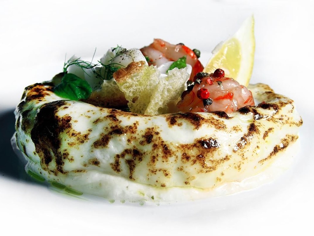 Pizza al contrario di mare con pepe e limone