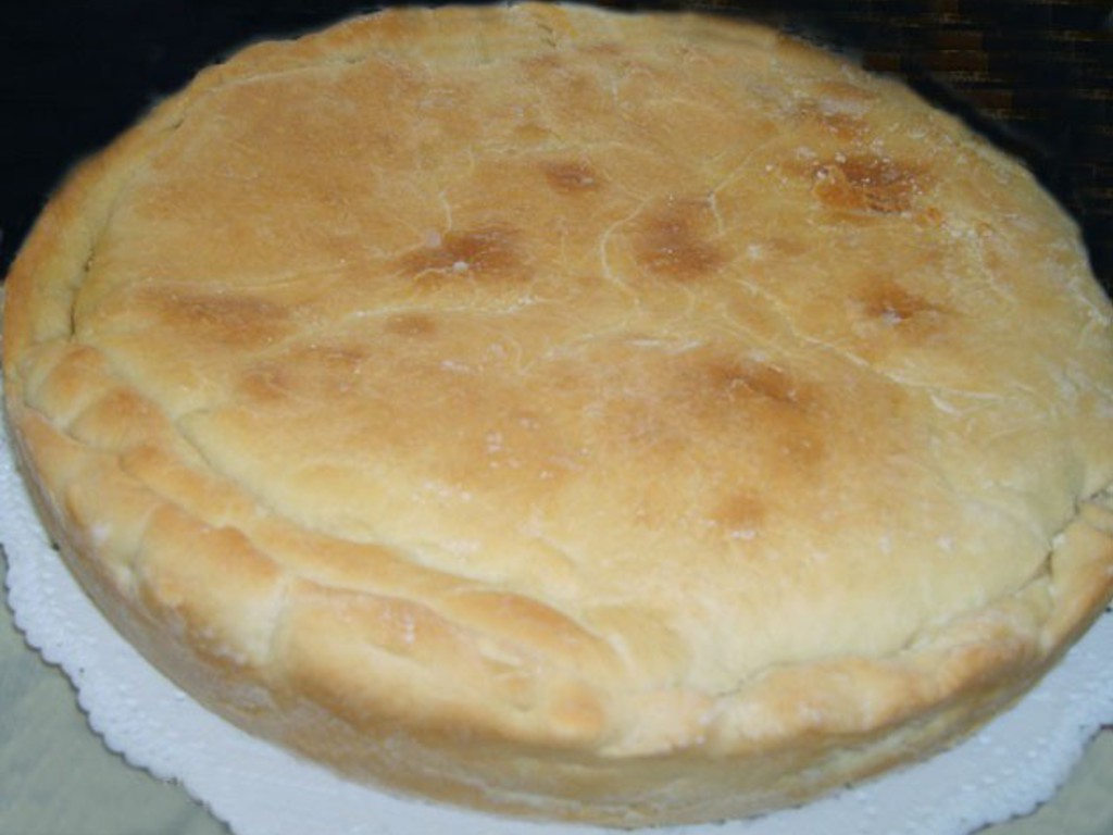 Pizza ciociara con cime di rape