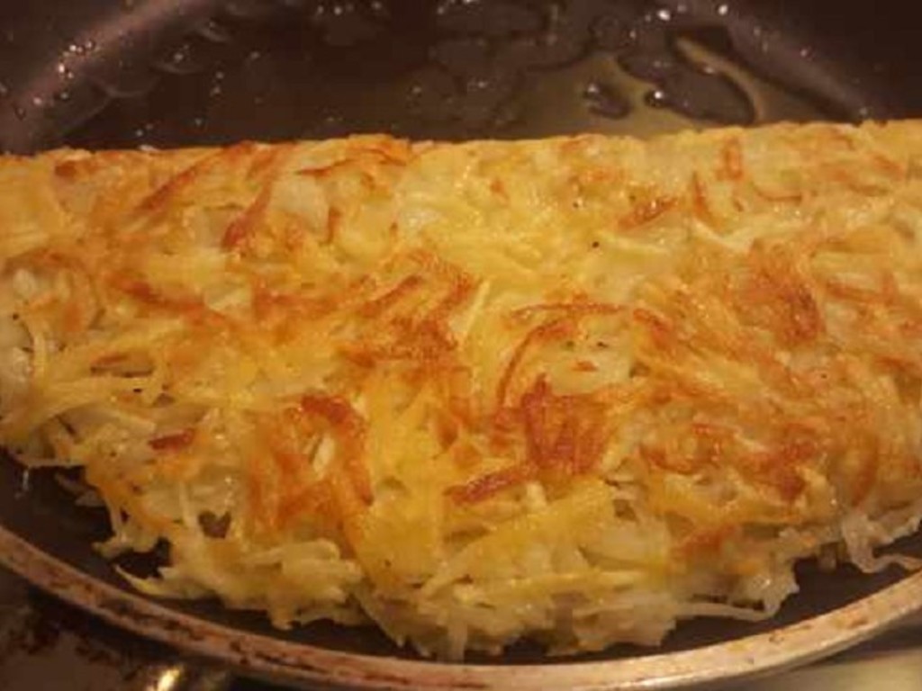 Rosti di patate e formaggio - Rösti de pommes de terre et fromage