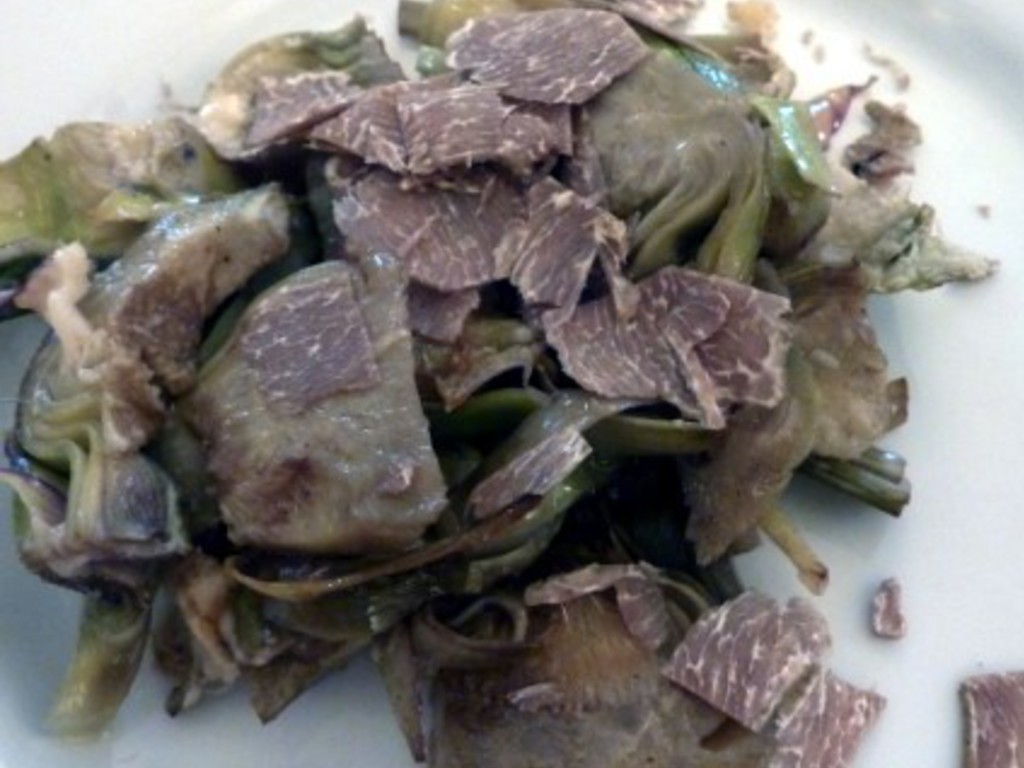 Carciofi gratinati con tartufi