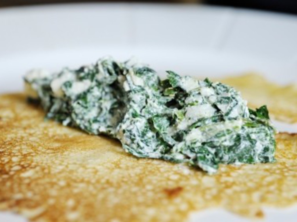 Crepes agli spinaci e ricotta